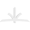 Ekena Millwork Davenport Architectural Grade PVC Gable Bracket, 96"W x 48"H x 6"D x 6"F, 12/12 Pitch GBP096X48X0606DAV00 - alternate 5